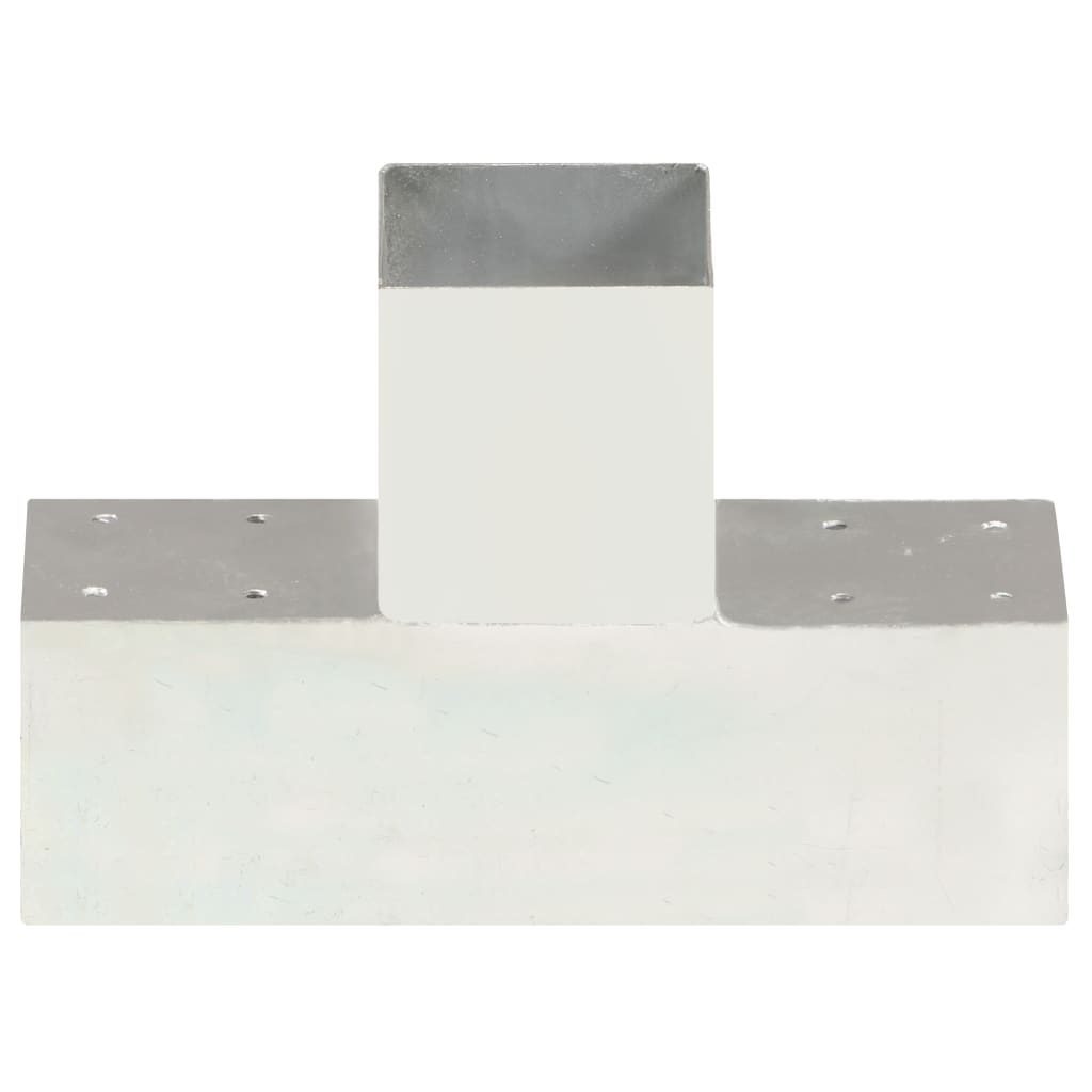 Berkfield Post Connector T Shape Galvanised Metal 91x91 mm