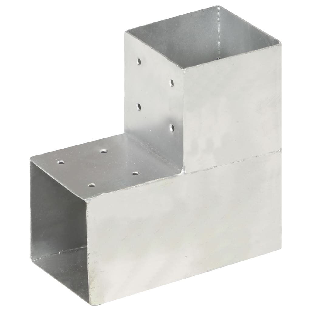 Berkfield Post Connector L Shape Galvanised Metal 101x101 mm