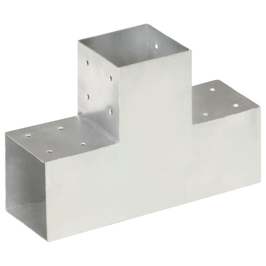 Berkfield Post Connector T Shape Galvanised Metal 101x101 mm