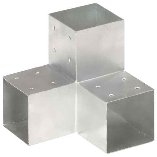 Berkfield Post Connector Y Shape Galvanised Metal 101x101 mm