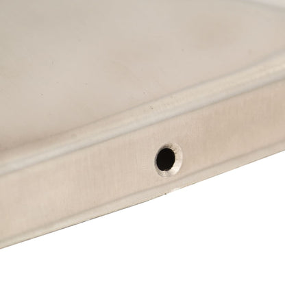 Berkfield Pyramid Fence Post Caps 6 pcs Stainless Steel 81x81 mm