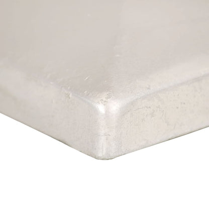 Berkfield Pyramid Fence Post Caps 6 pcs Galvanised Metal 101x101 mm