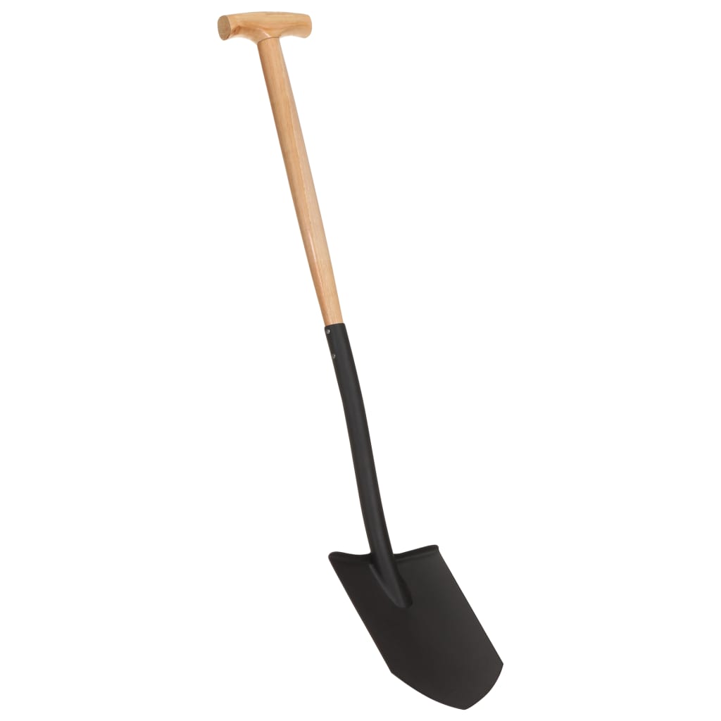 Berkfield Garden Point Shovel T Grip Steel and Hardwood