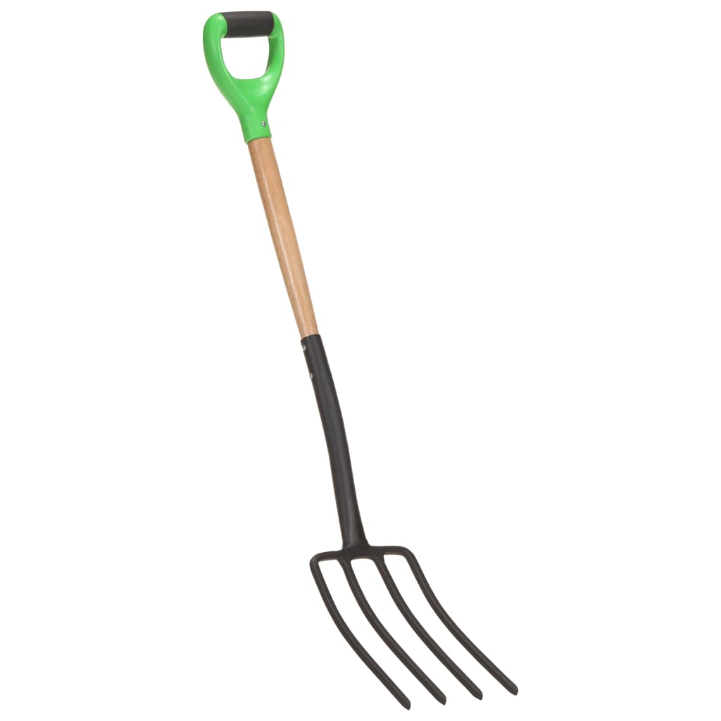Berkfield Garden Digger Fork D Grip Steel and Hardwood
