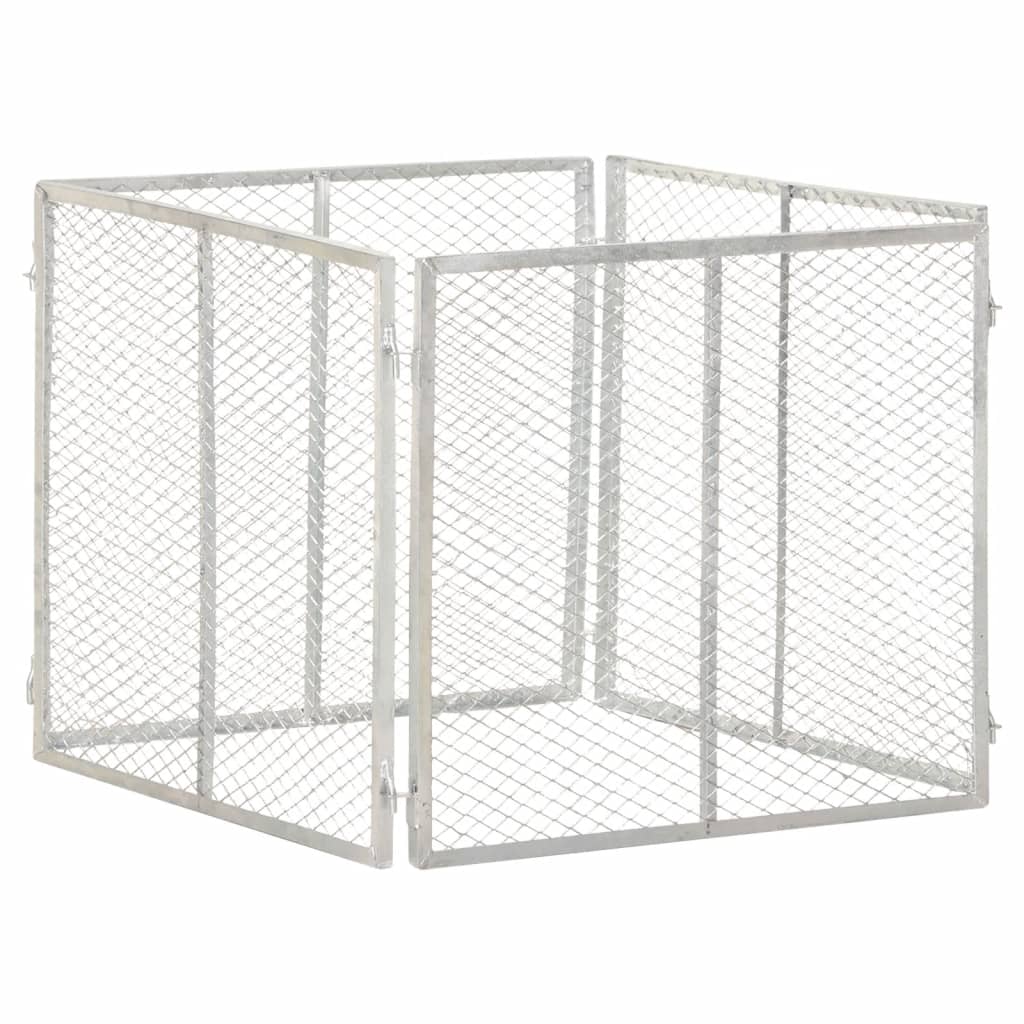 Berkfield Garden Composter 85x85x70 cm Galvanised Iron