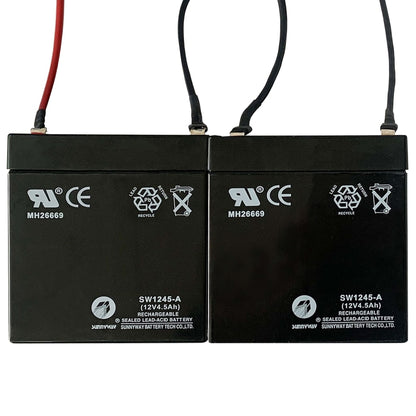 Berkfield Replacement Batteries for Electric Scooters 2 pcs 12V 4.5Ah