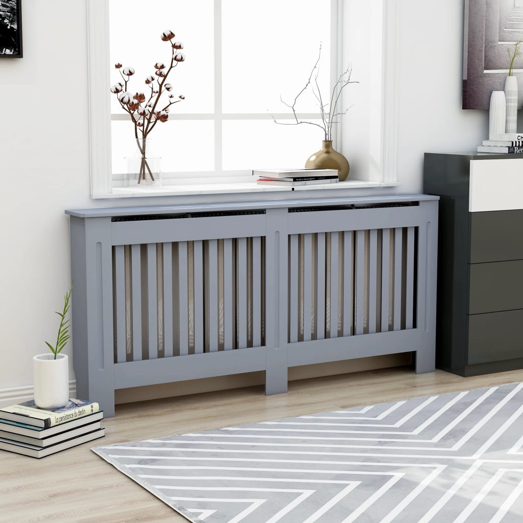 Berkfield Radiator Cover Anthracite 172x19x81 cm MDF