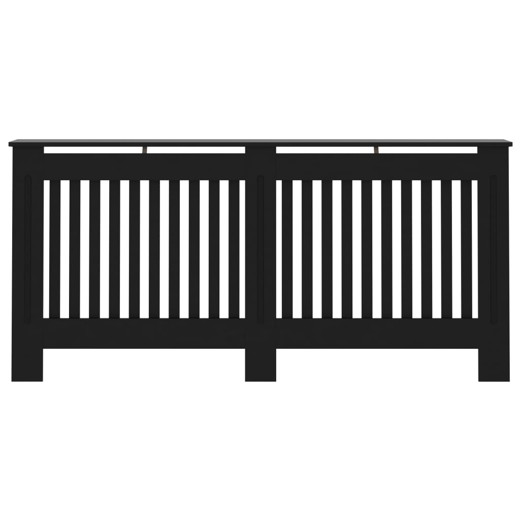 Berkfield Radiator Cover Black 172x19x81 cm MDF