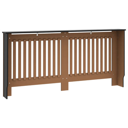 Berkfield Radiator Cover Black 172x19x81 cm MDF