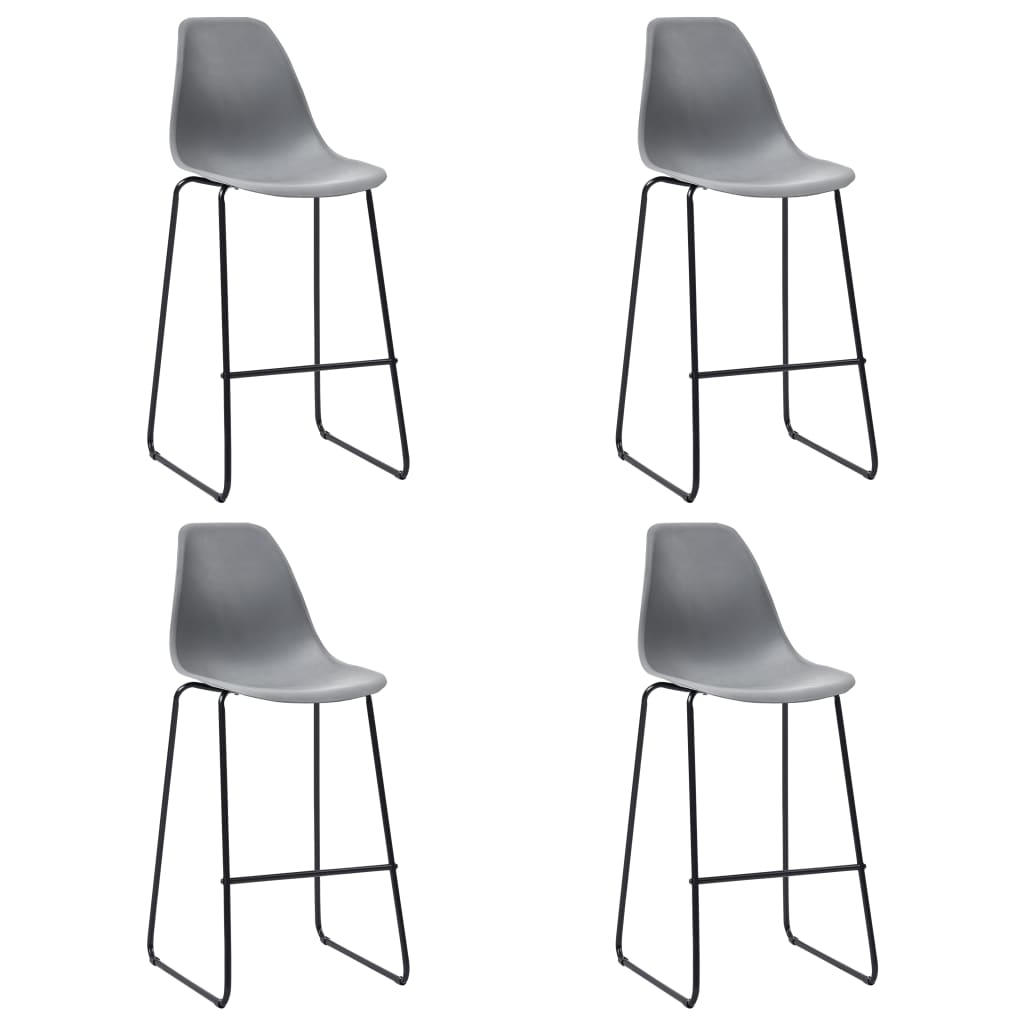 Berkfield 5 Piece Bar Set Plastic Grey