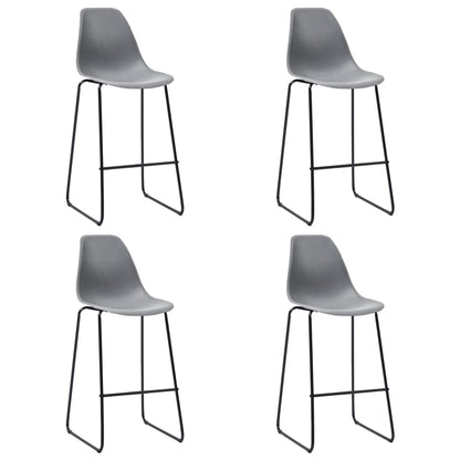 Berkfield 5 Piece Bar Set Plastic Grey