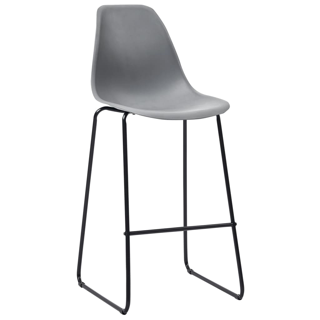 Berkfield 5 Piece Bar Set Plastic Grey