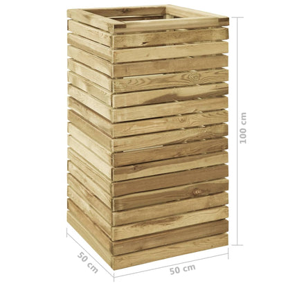Berkfield Garden Raised Bed 50x50x100 cm Impregnated Pinewood
