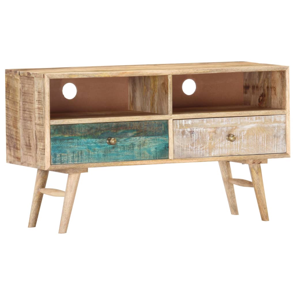 Berkfield TV Cabinet 88x30x50 cm Solid Mango Wood