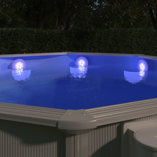 Berkfield Submersible Floating Pool LED Lamp Remote Control Multi-colour