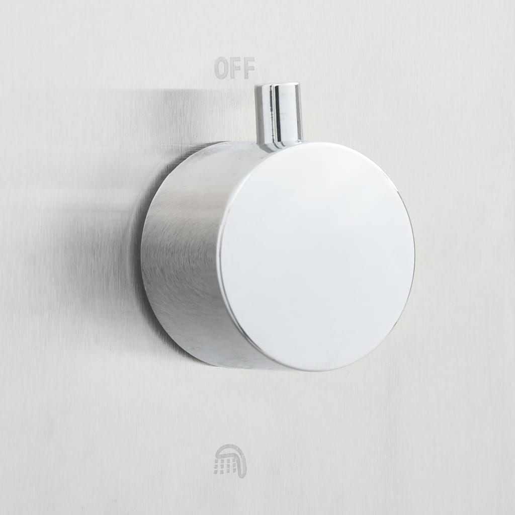 Berkfield Outdoor Shower with Tray WPC Stainless Steel
