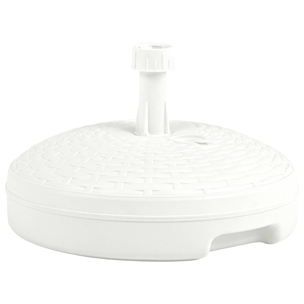 Berkfield Umbrella Base Sand/Water Filled 20 L White Plastic Rattan