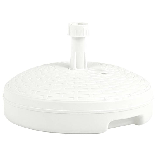 Berkfield Umbrella Base Sand/Water Filled 20 L White Plastic Rattan
