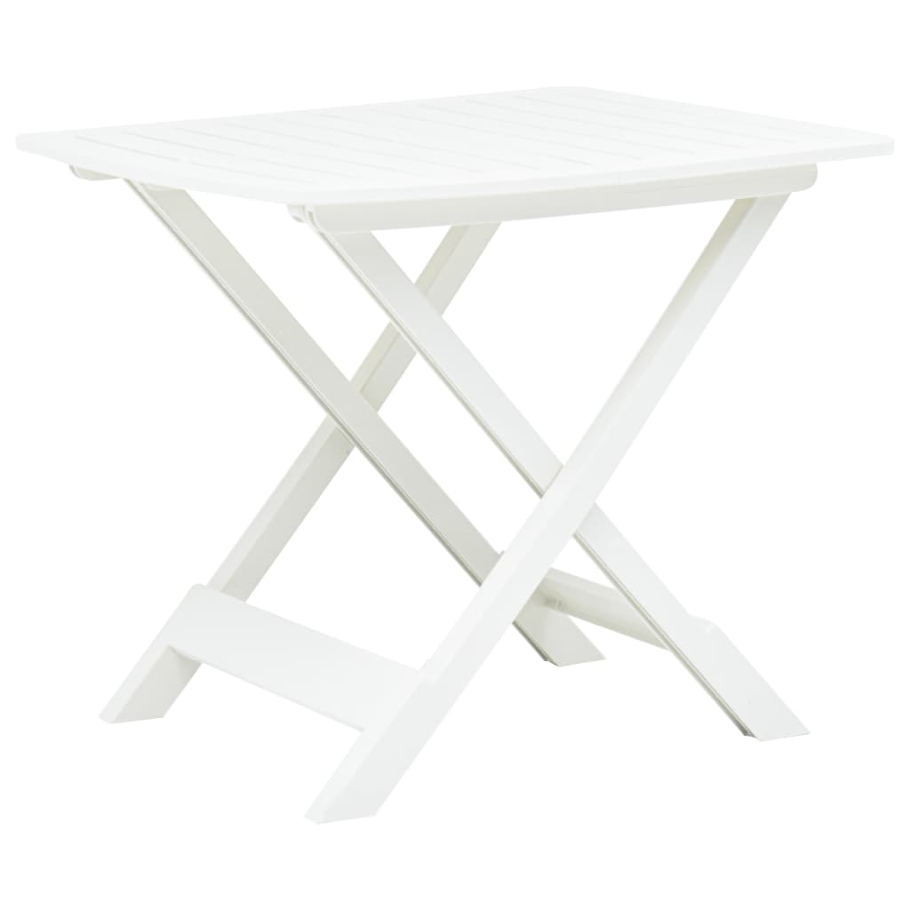 Berkfield Folding Garden Table White 79x72x70 cm Plastic