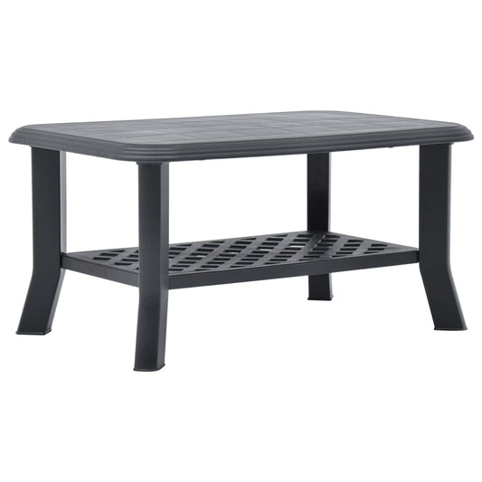 Berkfield Coffee Table Anthracite 90x60x46 cm Plastic