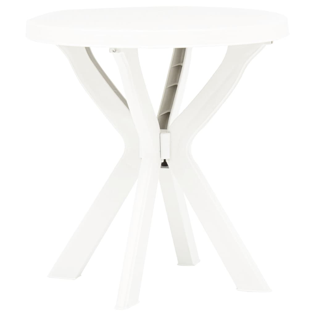 Berkfield Bistro Table White �_�”�_70 cm Plastic