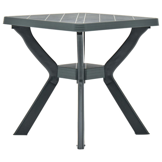 Berkfield Bistro Table Green 70x70x72 cm Plastic