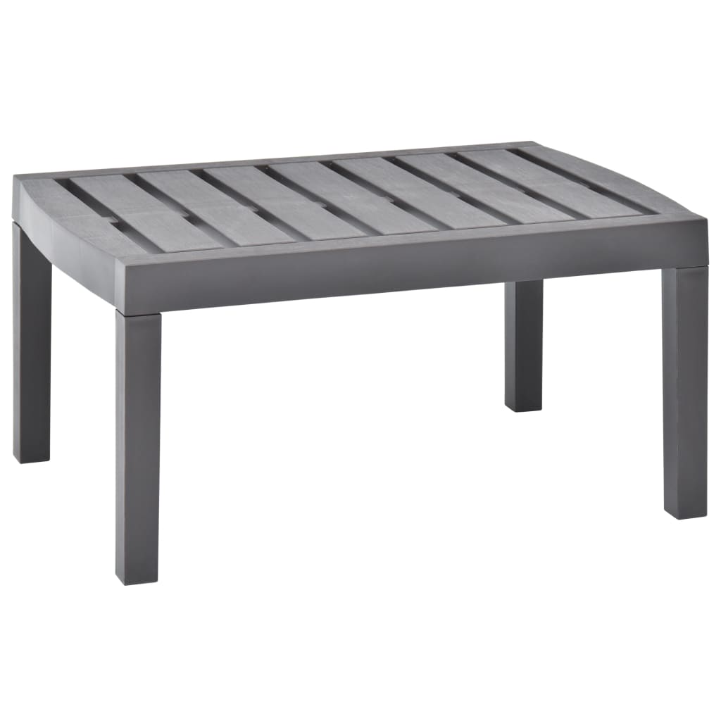 Berkfield Garden Table Mocha 78x55x38 cm Plastic