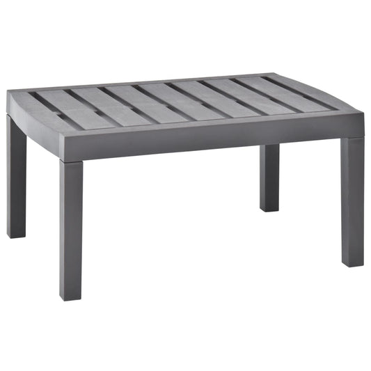 Berkfield Garden Table Mocha 78x55x38 cm Plastic