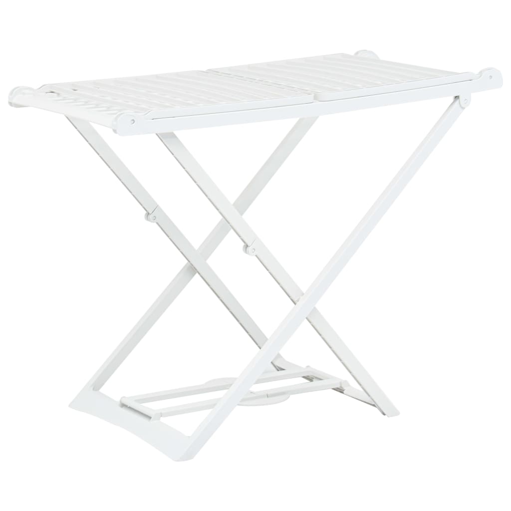 Berkfield Folding Clothes Dry Rack White Plastic