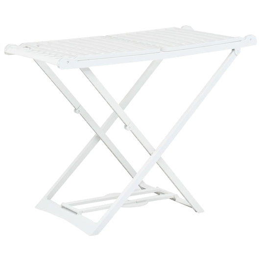 Berkfield Folding Clothes Dry Rack White Plastic