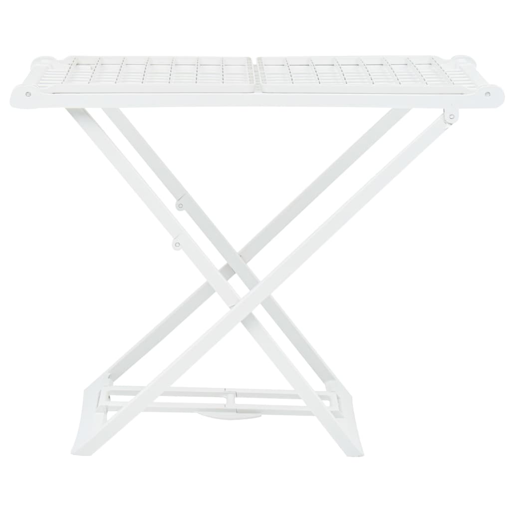 Berkfield Folding Clothes Dry Rack White Plastic