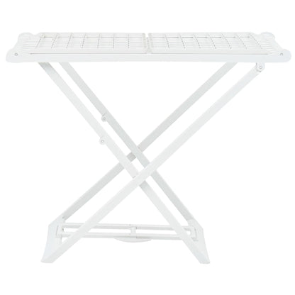 Berkfield Folding Clothes Dry Rack White Plastic
