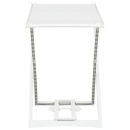 Berkfield Folding Clothes Dry Rack White Plastic