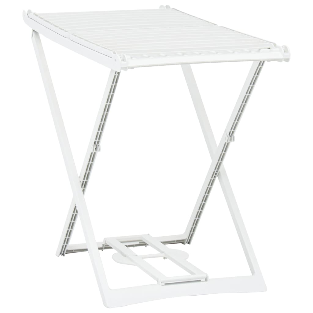 Berkfield Folding Clothes Dry Rack White Plastic