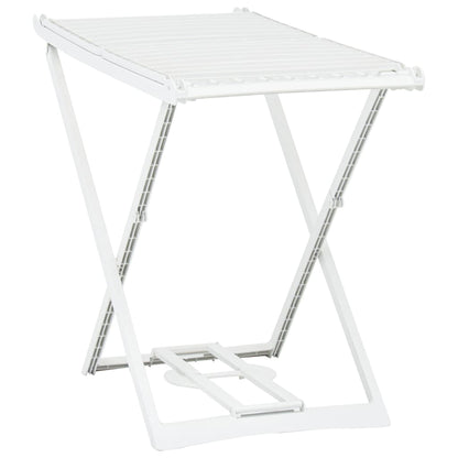 Berkfield Folding Clothes Dry Rack White Plastic
