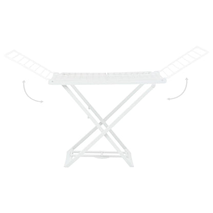 Berkfield Folding Clothes Dry Rack White Plastic