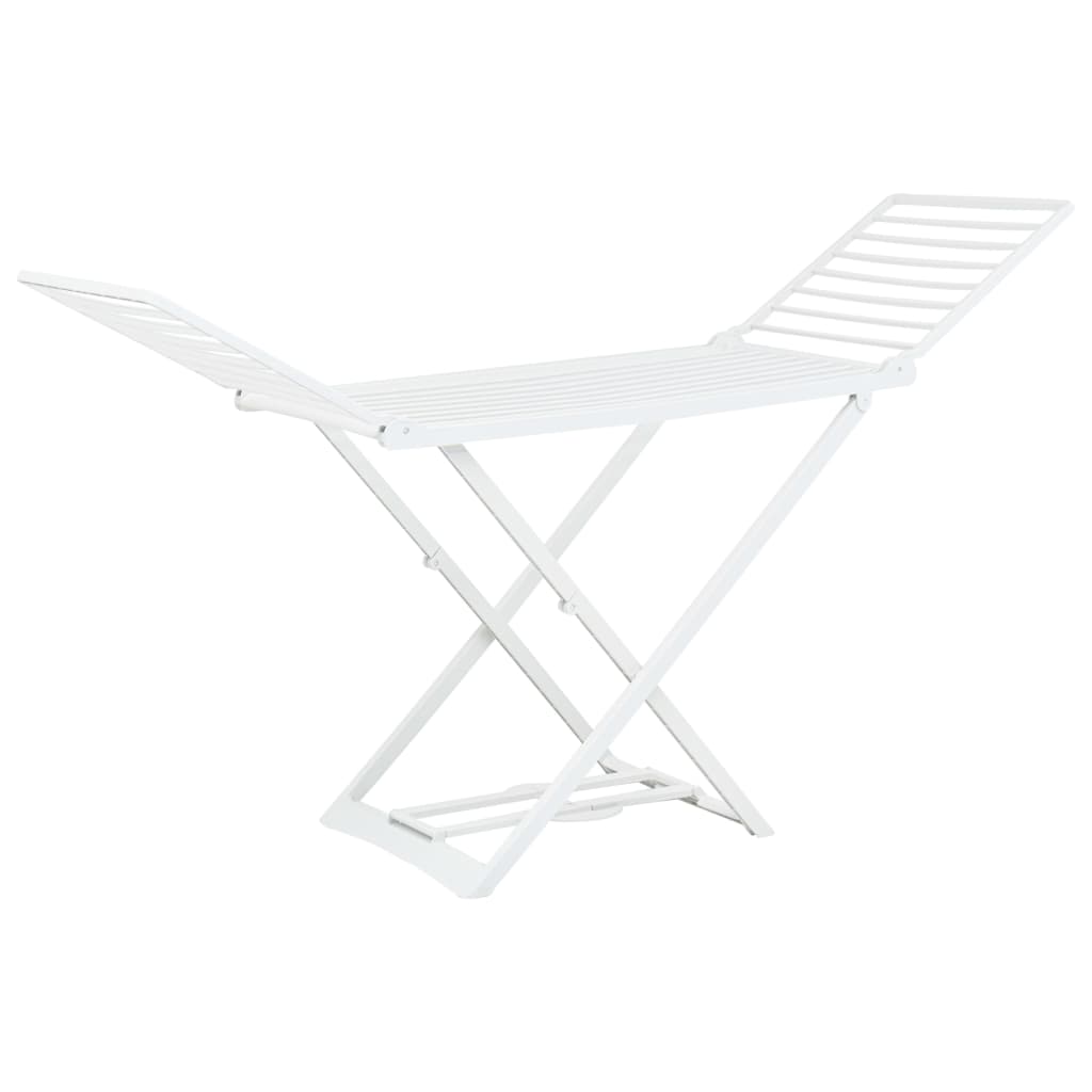 Berkfield Folding Clothes Dry Rack White Plastic