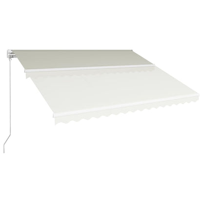 Berkfield Manual Retractable Awning 400x300 cm Cream