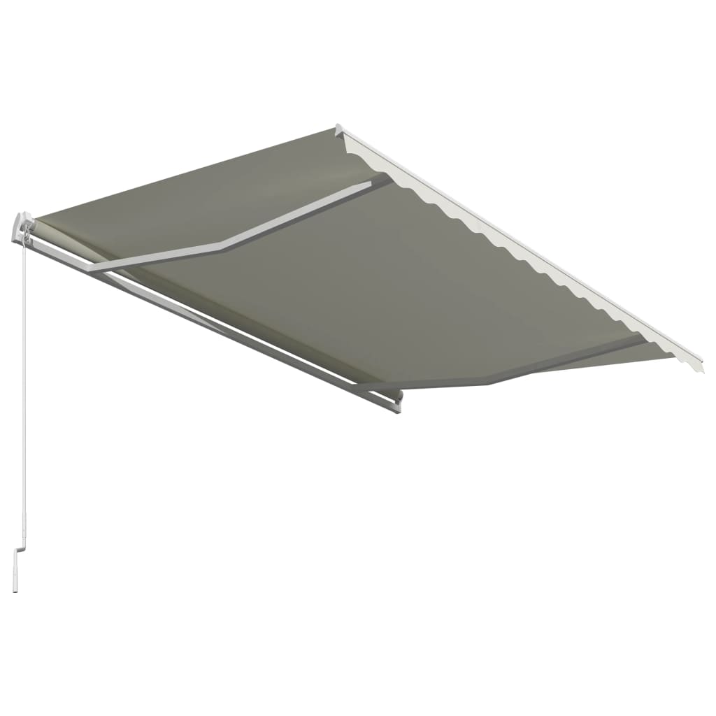 Berkfield Manual Retractable Awning 400x300 cm Cream