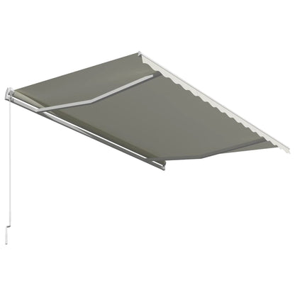 Berkfield Manual Retractable Awning 400x300 cm Cream