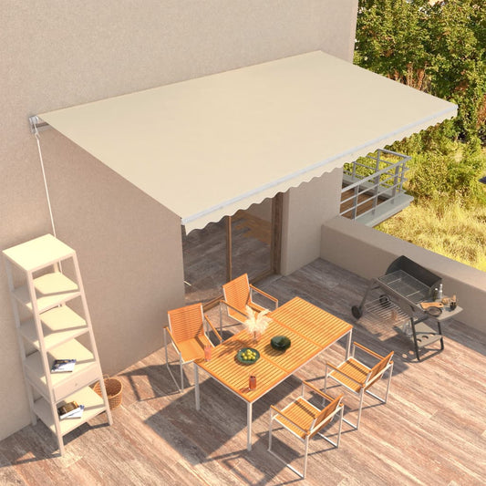 Berkfield Manual Retractable Awning 600x300 cm Cream