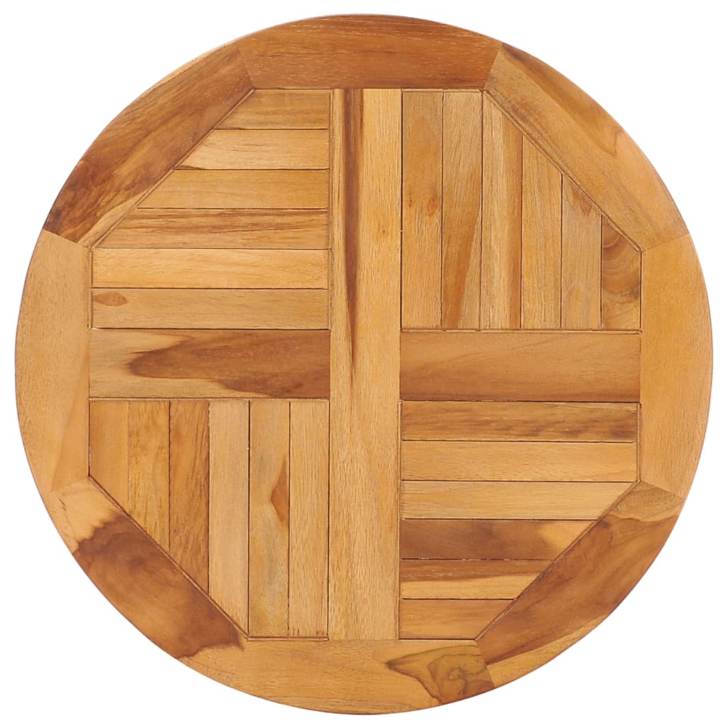 Berkfield Rotating Table Disk Solid Teak Wood