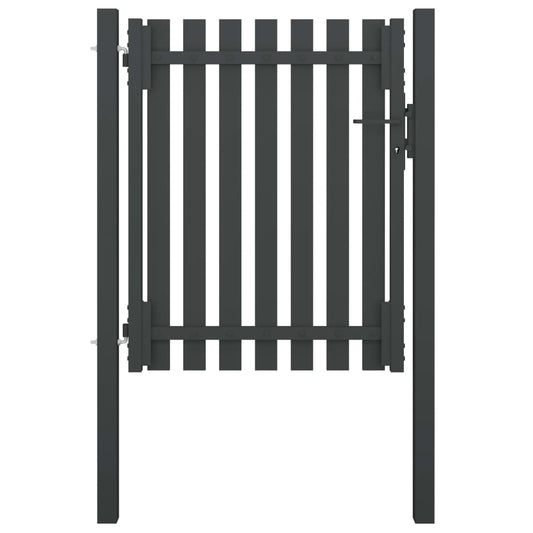 Berkfield Garden Fence Gate Steel 1x1.5 m Anthracite