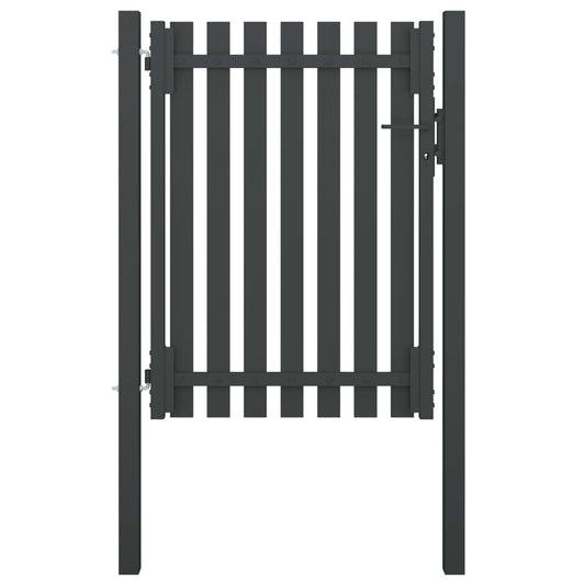 Berkfield Garden Fence Gate Steel 1x1.7 m Anthracite