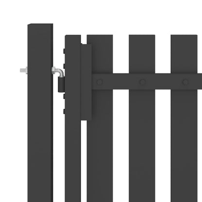 Berkfield Garden Fence Gate Steel 4x1.5 m Anthracite