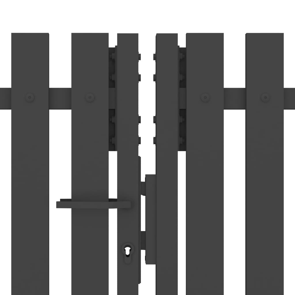 Berkfield Garden Fence Gate Steel 4x1.5 m Anthracite