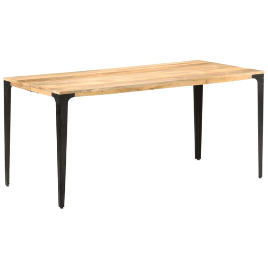Berkfield Dining Table 160x80x76 cm Solid Mango Wood