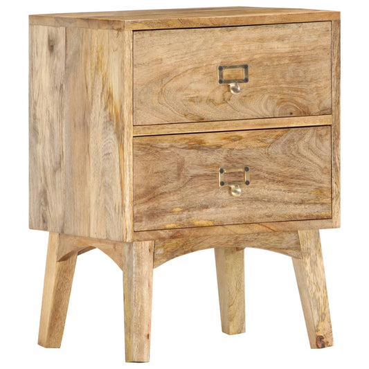 Berkfield Bedside Cabinet 40x35x55 cm Solid Mango Wood