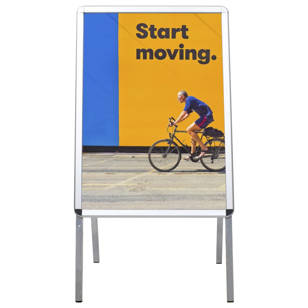 Berkfield A1 Customer Stopper Poster Stand Aluminium