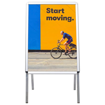 Berkfield A1 Customer Stopper Poster Stand Aluminium